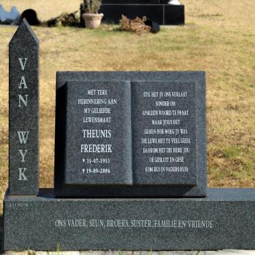 WYK Theunis Frederik, van 1953-2006