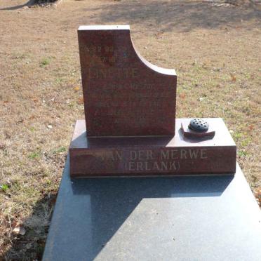 MERWE Linette, van der nee ERLANK -1996