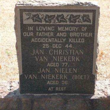 NIEKERK Jan Christiaan, van -1944 :: VAN NIEKERK Jan Nielen -1944