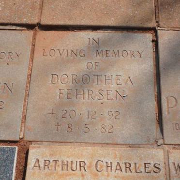 FEHRSON Dorothea 1892-1982