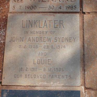 LINKLATER John Andrew Sydney 1908-1974 &amp; Louie 1911-1985
