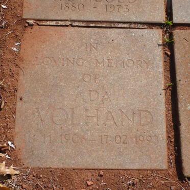 VOLHAND Ada 1906-1993