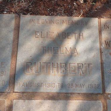 CUTHBERT Elizabeth Thelma 1913-1992