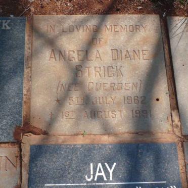 STRICK Angela Diane nee GUERDEN 1962-1991
