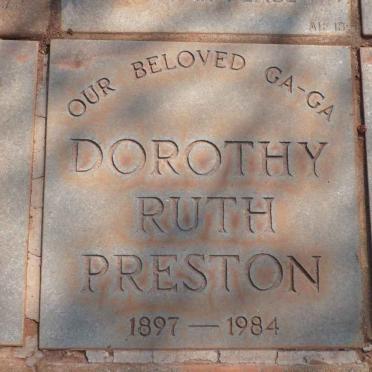 PRESTON Dorothy Ruth 1897-1984
