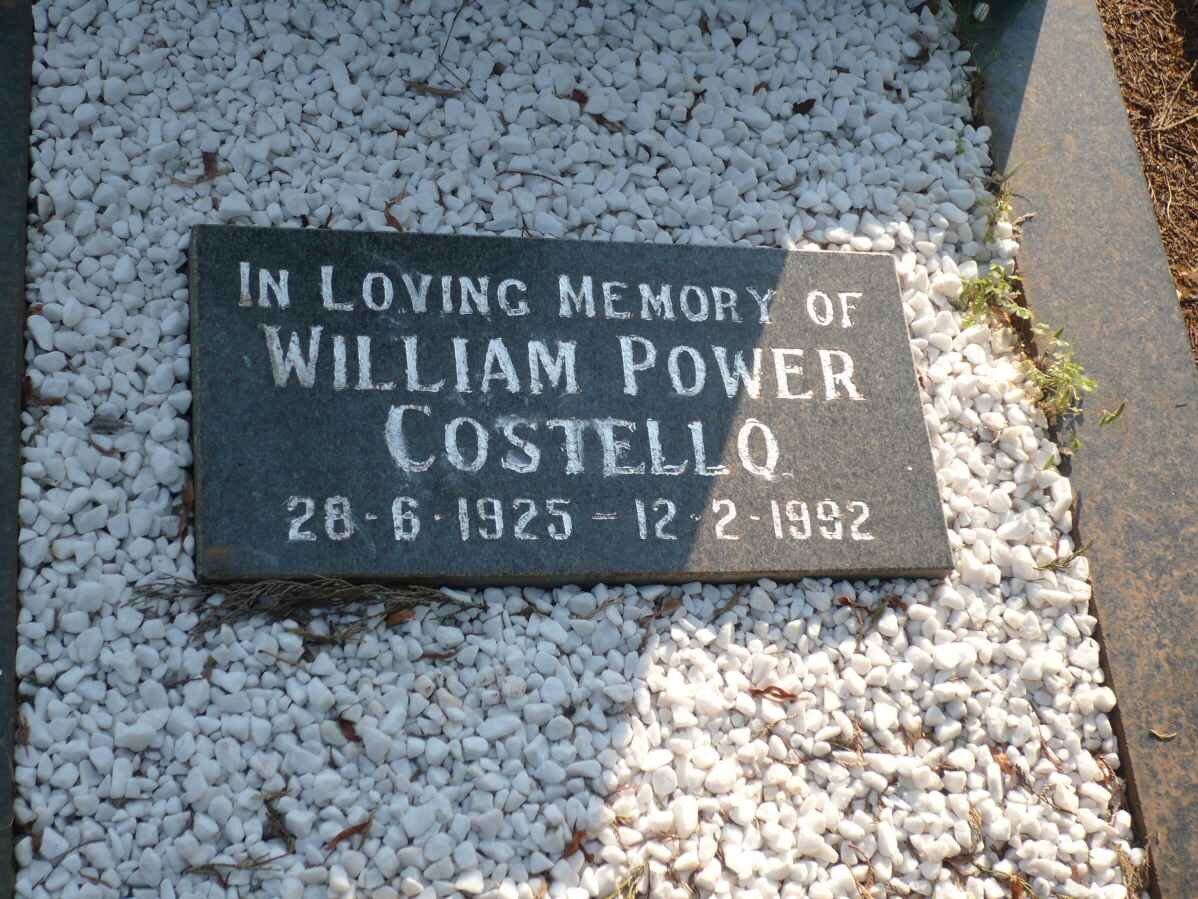 COSTELLO William Power 1925-1982