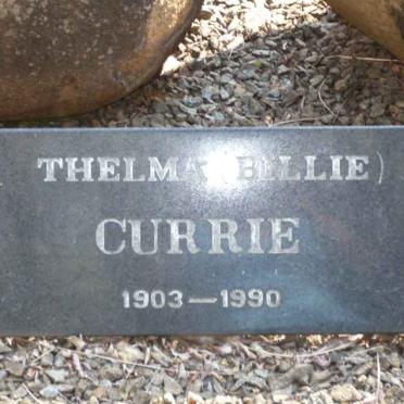 CURRIE Thelma 1903-1990