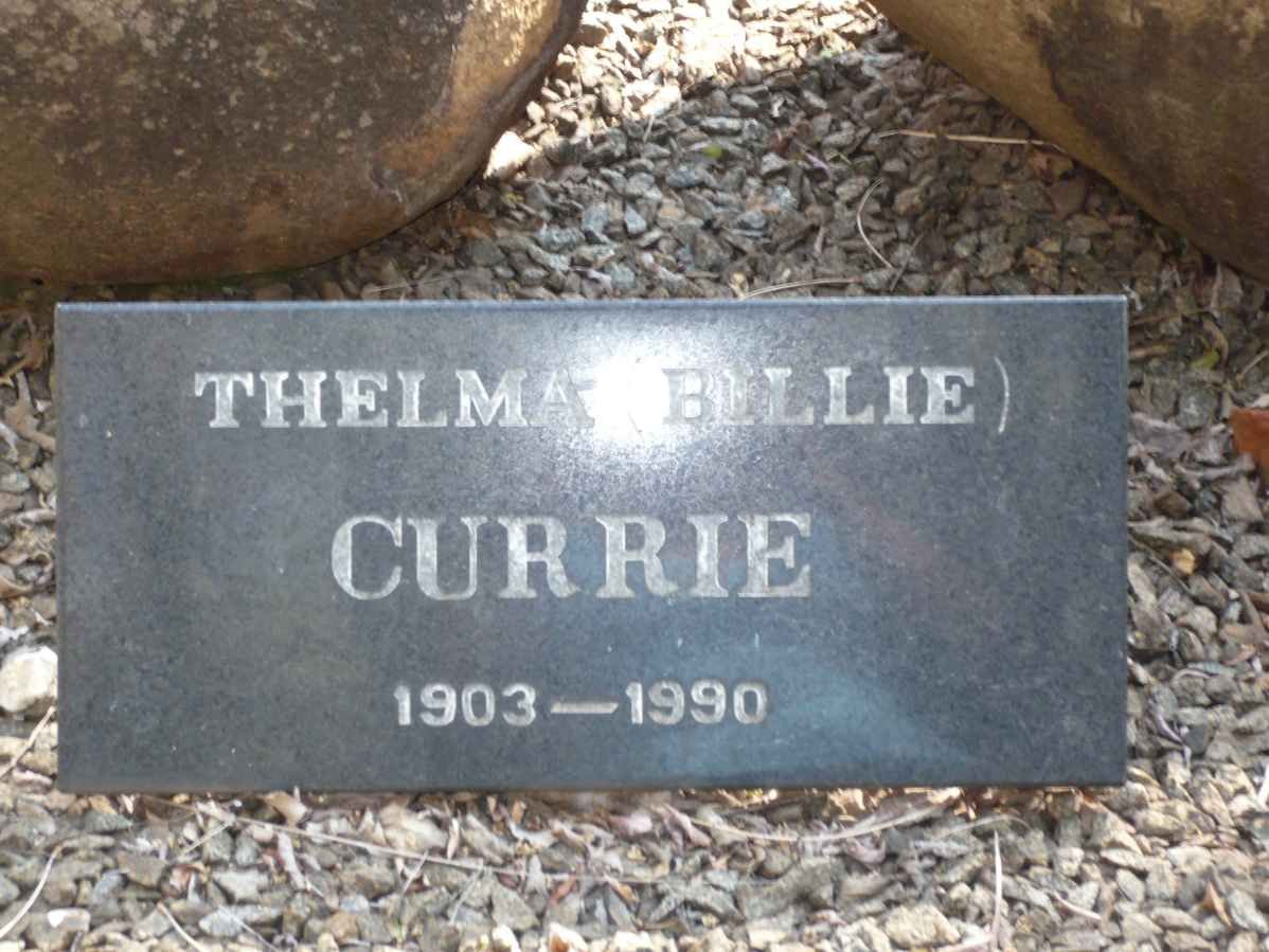 CURRIE Thelma 1903-1990