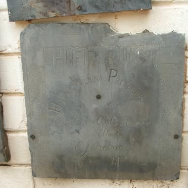 PRETORIUS Helena Wilmina 1894-1901