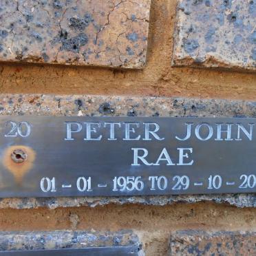 RAE Peter John 1956-2000