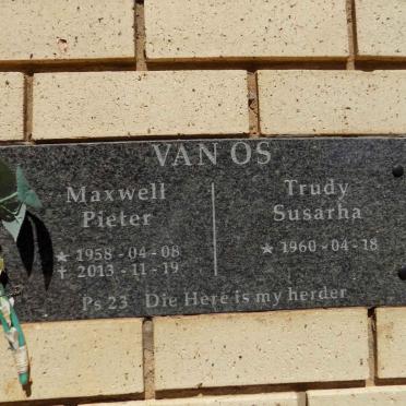 OS Maxwell Pieter, van 1958-2013 &amp; Trudy Susarha 1960-
