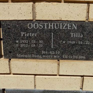 OOSTHUIZEN Pieter 1932-2012 &amp; Tilla 1945-