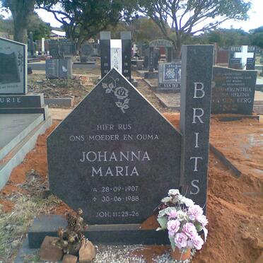 BRITS Johanna Maria 1907-1988