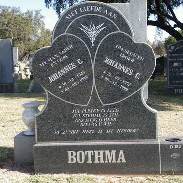 BOTHMA Johannes C. 1945-1999 :: BOTHMA Johannes C. 1972-1999