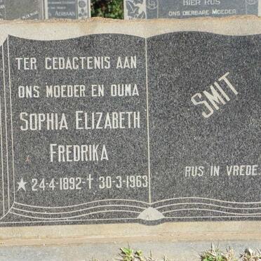SMIT Sophia Elizabeth Fredrika 1892-1963