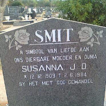 SMIT Susanna J. D. 1909-1984