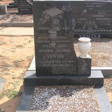 VENTER Willem Gert Hendrik Jacobus 1948-1974