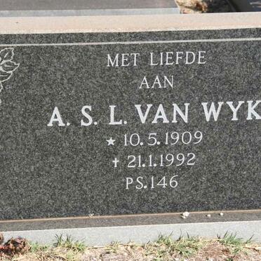 WYK A.S.L., van 1909-1992