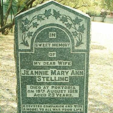 STELLING Jeannie Mary Ann -1918