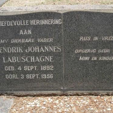LABUSCHAGNE Hendrik Johannes 1892-1956