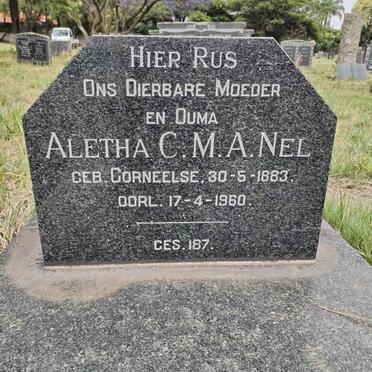 NEL Aletha C.M.A. nee CORNEELSE 1883-1960