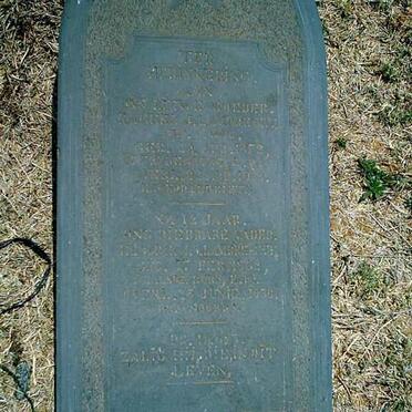 LAMBRECHT Hendrik J. 1862-1930 &amp; Rachel J. VAN WYK 1872-1918