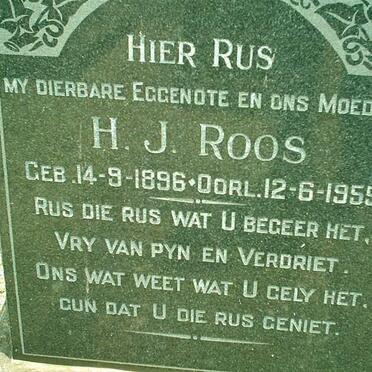 ROOS H.J. 1896-1955