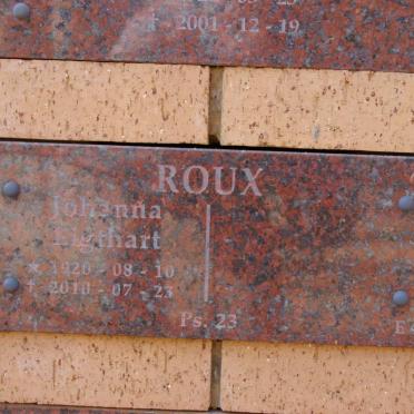 ROUX Johanna Ligthart 1920-2010