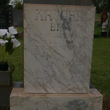 KRUGER Ben 1929-1989