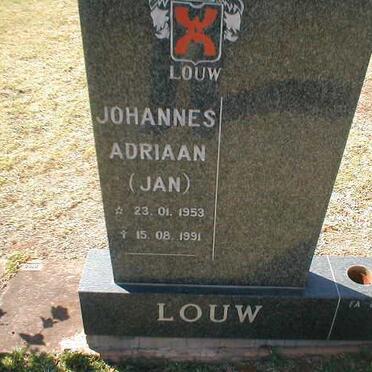 LOUW Johannes Adriaan 1953-1991