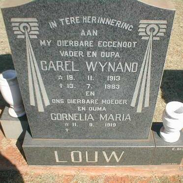 LOUW Carel Wynand 1913-1983 &amp; Cornelia Maria 1919-