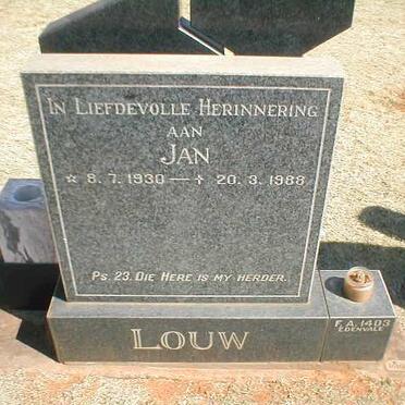 LOUW Jan 1930-1988