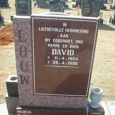LOUW David 1924-1996