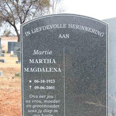 SCHMIDT Martha Magdalena 1923-2001