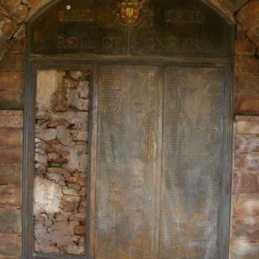 04. Overview of Roll of Honour 1914-1918 - 2nd plaque