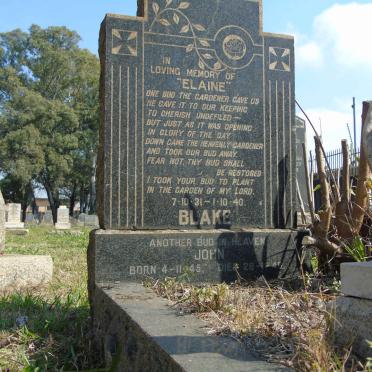 BLAKE Elaine 1931-1940 :: BLAKE John 1945-1946