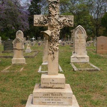 BARKER Jane 1875-1904