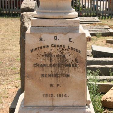 BENINGTON Charles Edward 1871-1914 &amp; Georgina Francis GIBBS 1875-1921 :: BENINGTON Frankie -1906