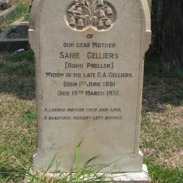 CELLIERS Sarie nee PRELLER 1861-1932