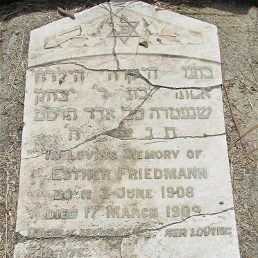 FRIEDMANN Esther 1908-1909