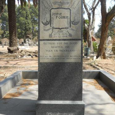 FOURIE Jopie 1879-1914