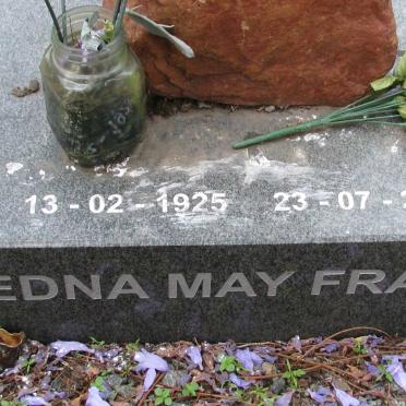 FRANZ Edna May 1925-2007