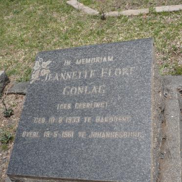 GONLAG Jeannette Flore nee GEERLING 1933-1961