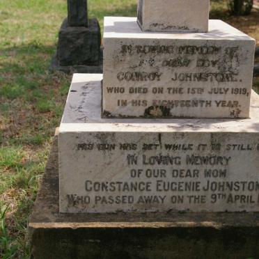 JOHNSTONE Constance Eugenie -1949 :: JOHNSTONE Conroy -1919