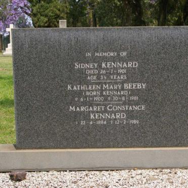 KENNARD Margaret Constance 1894-1989 :: BEEBY Kathleen Mary KENNARD 1900-1981