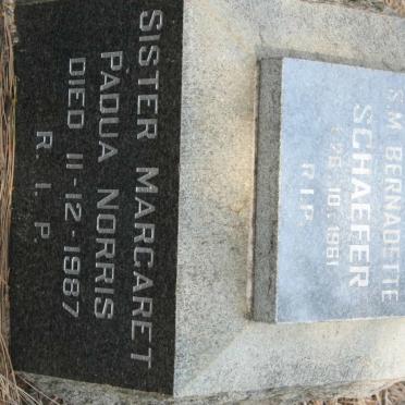 SCHAEFER Bernadette -1961 :: NORRIS Margaret Padua -1987