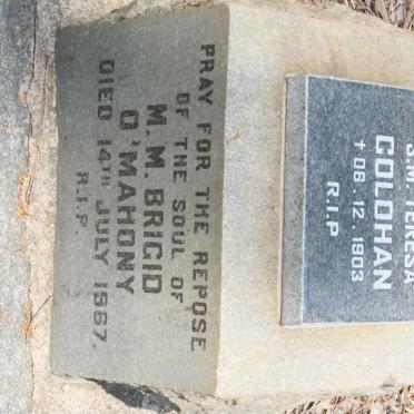 GOLDHAN Teresa -1903 :: O’MAHONY Brigid -1967