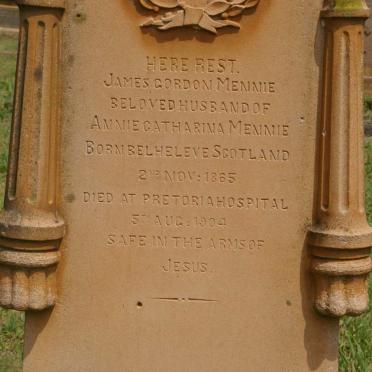 MENNIE James Gordon 1865-1904