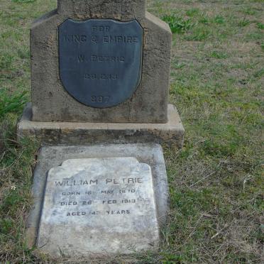 PETRIE William 1870-1913