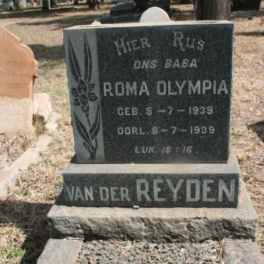 REYDEN Roma Olympia, van der 1939-1939